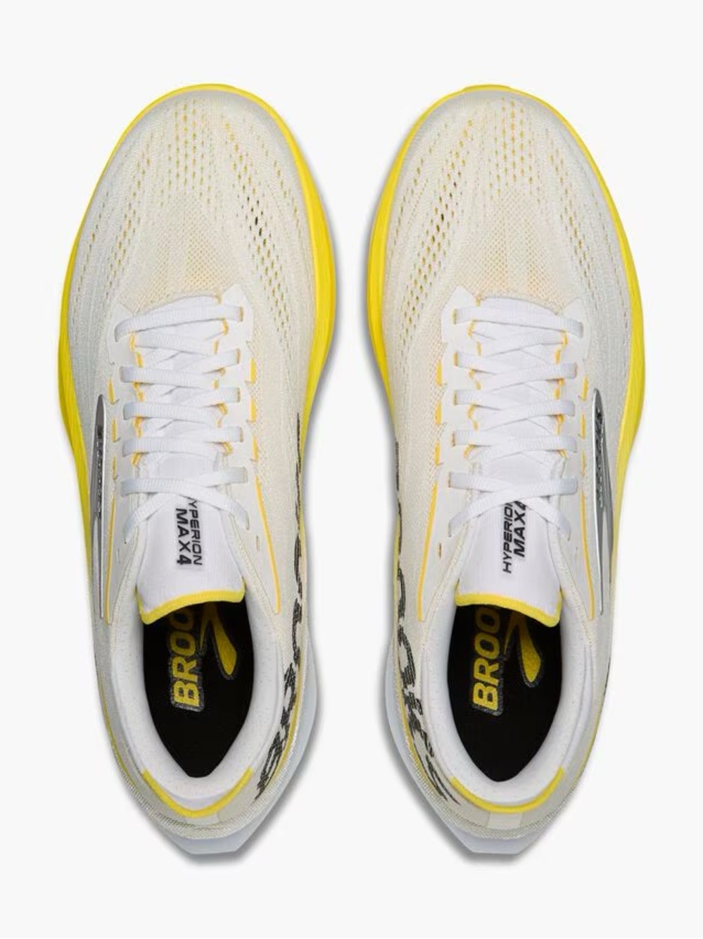 Brooks Hyperion Max 4 Women's Running Shoe in White and Yellow size 7.5 NIB - Picture 5 of 5